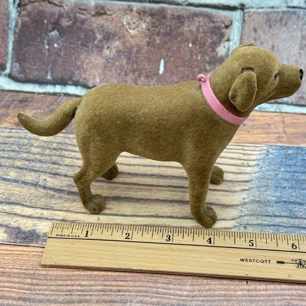 Barbie Dog Tanner Eats Poops Lab Retriever Tail Ears Move 2006 Mattel Flocked